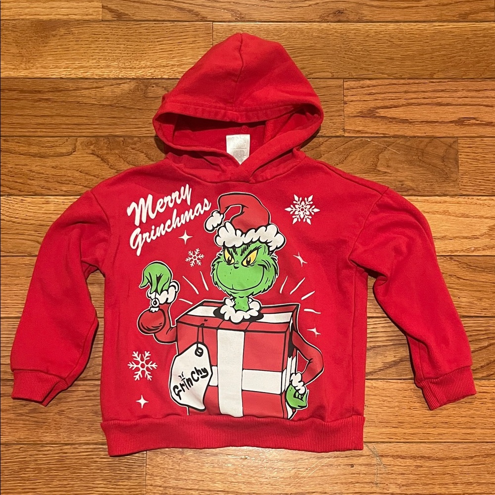 Grinch Red Kids Hoodie